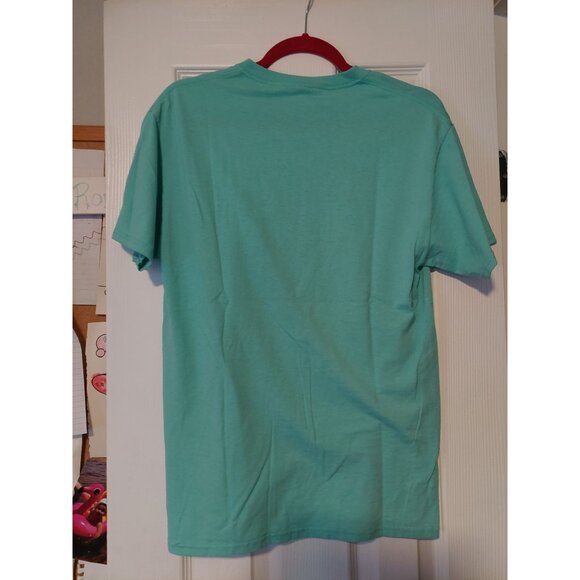 Salty Lil Beach Jerzees Dri-Power Tee Skull Print Graphic Unisex T-Shirt M Cotto - Picture 3 of 3